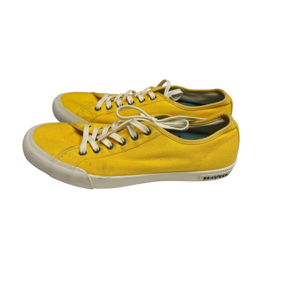 SeaVees Canvas Monterey Sneakers Shoes Women Yellow 8